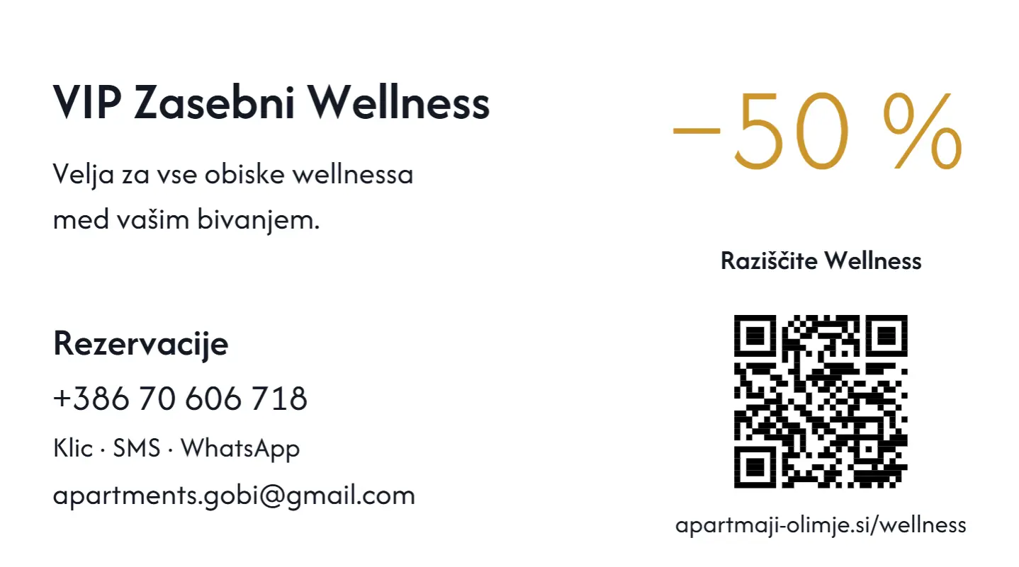 50 % popust za VIP zasebni wellness med bivanjem