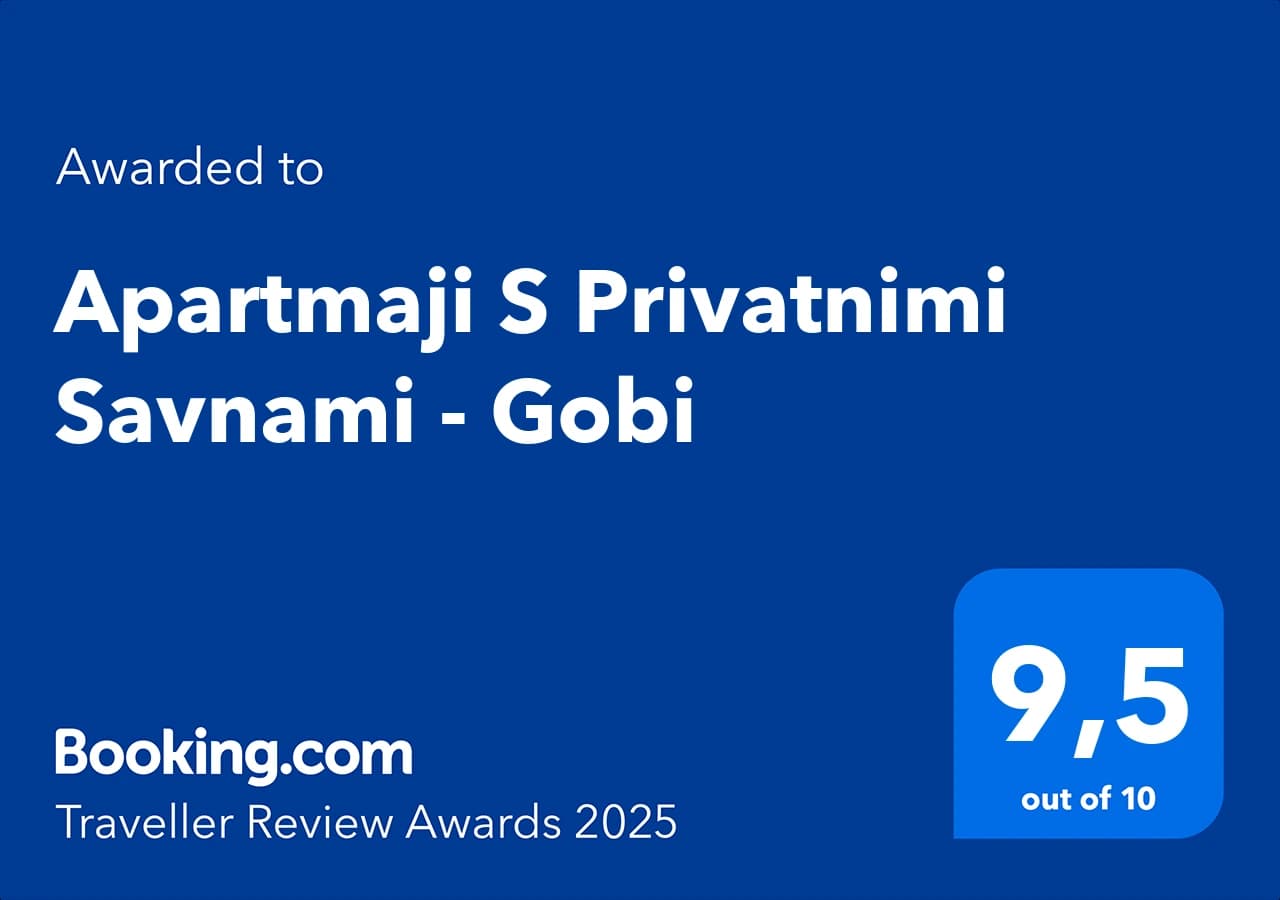 Booking.com Traveller Review Award 2025, score 9.5